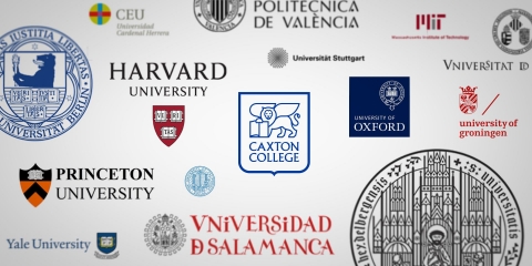 El logotipo de colegios y universidades