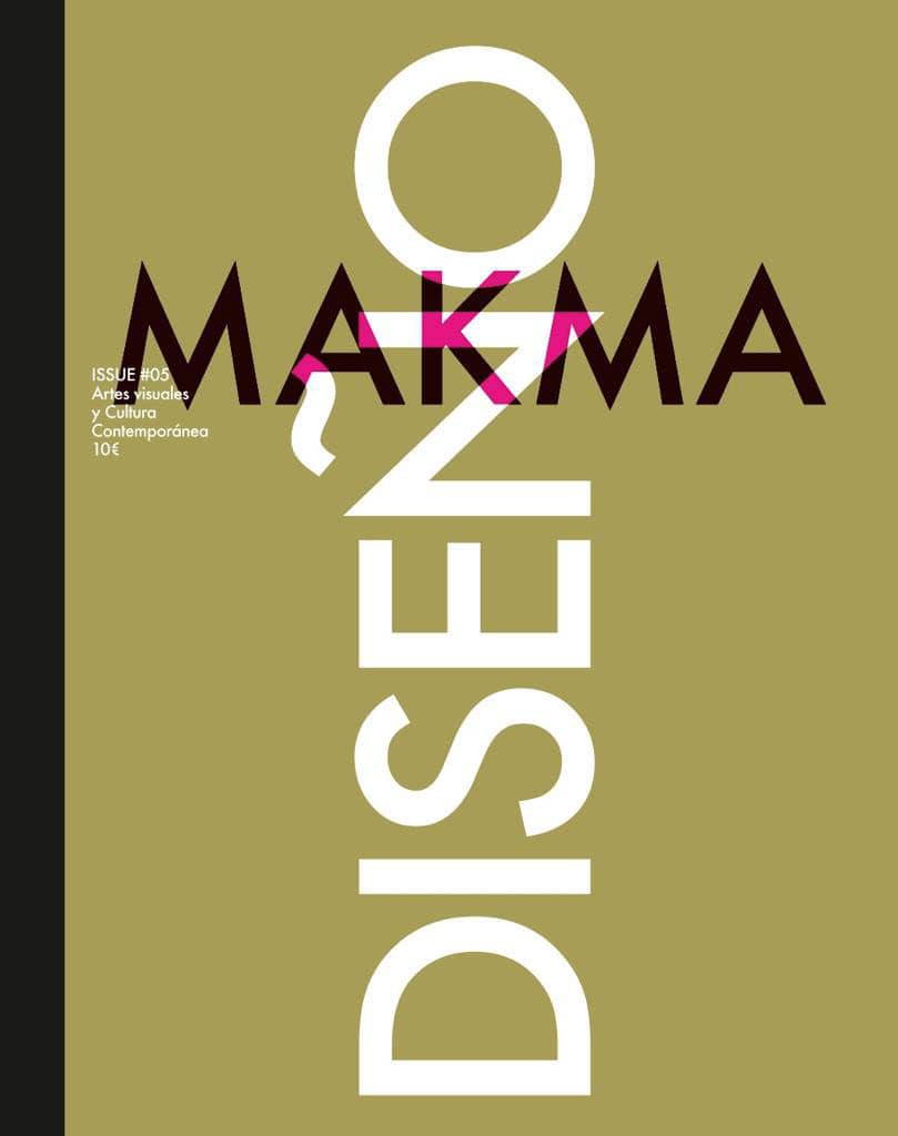 Portada de revista Makma número 5 sobre diseño